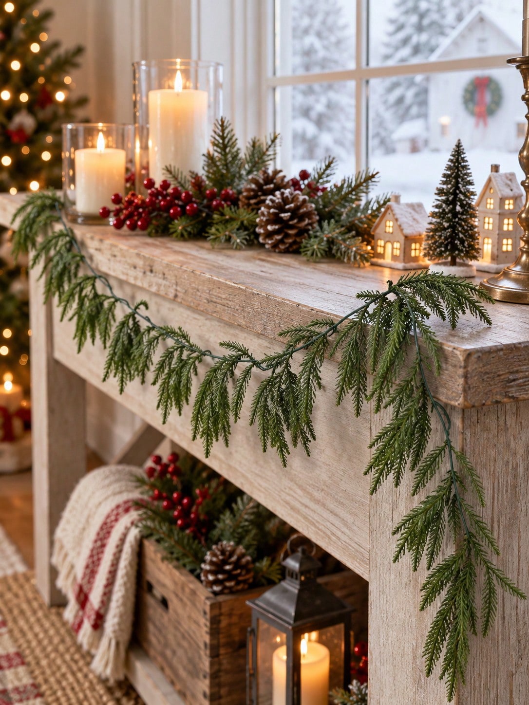 artificial pine Christmas garland - photo 5