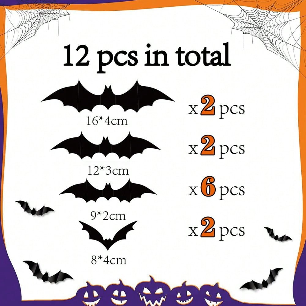 3D bat wall stickers - photo 4