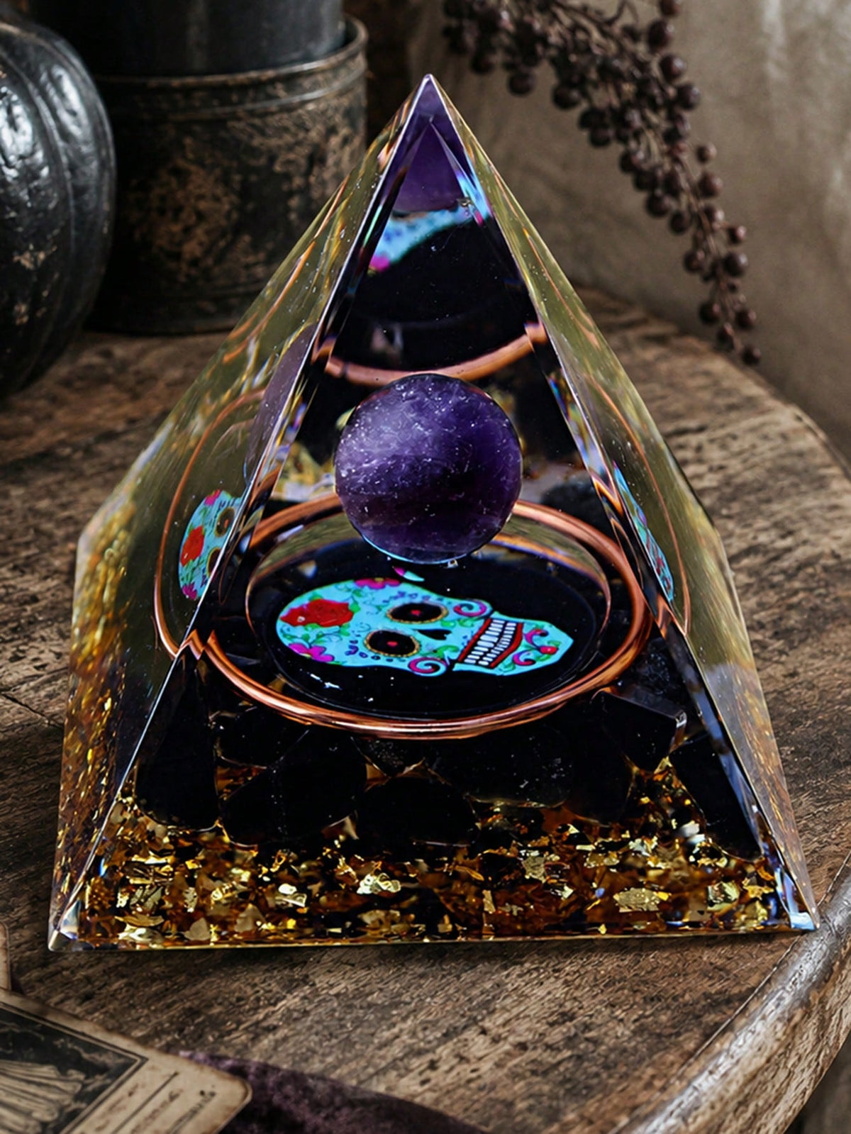 sugar skull pyramid decor - photo 5