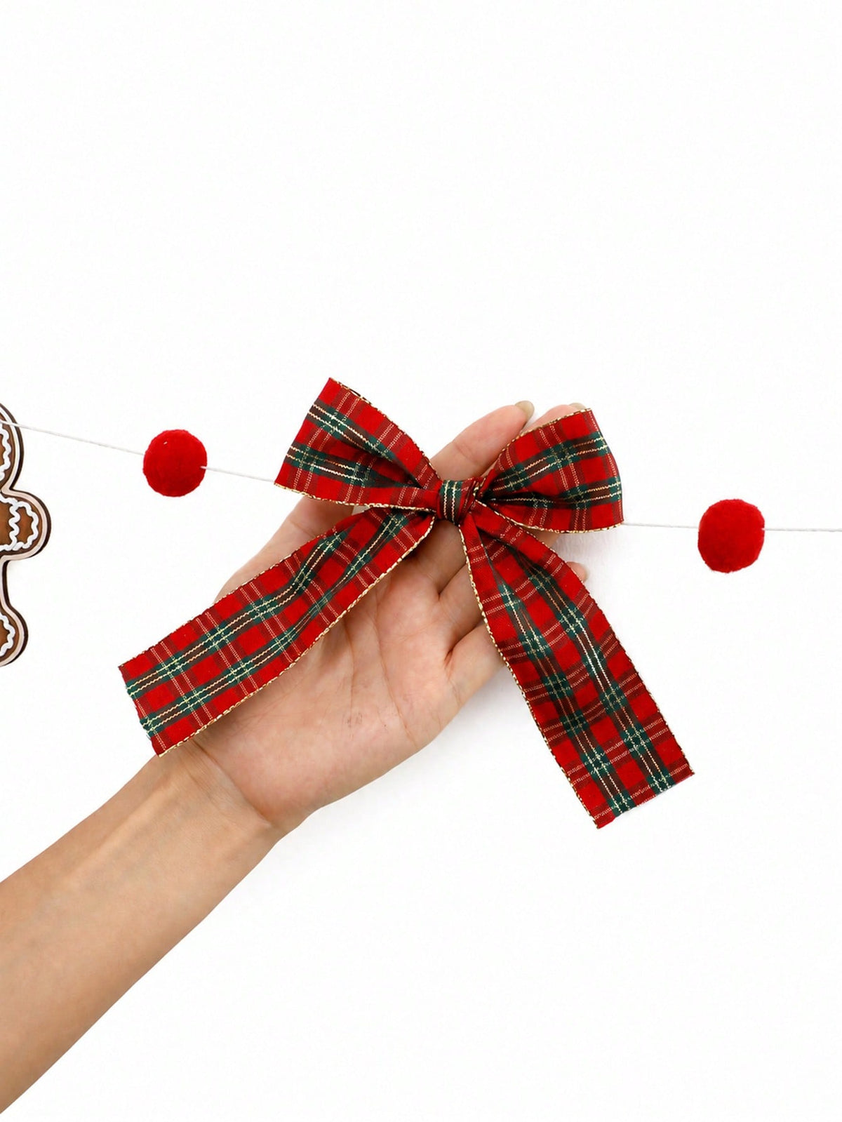 Santa Christmas tree garland bows - photo 5