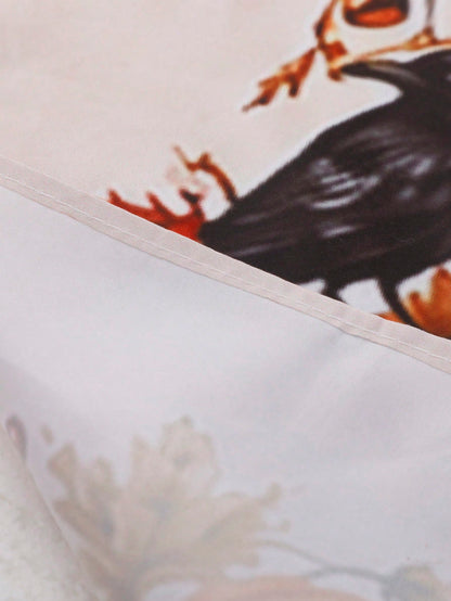 pumpkin crow fall table runner - photo 5