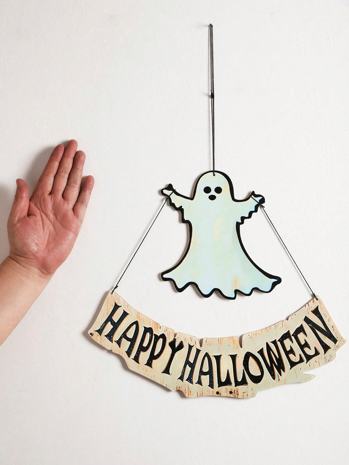 ghost Happy Halloween door sign - photo 4
