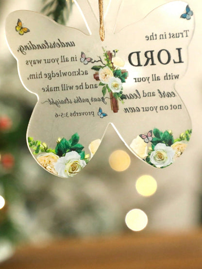 butterfly scripture ornament - photo 4