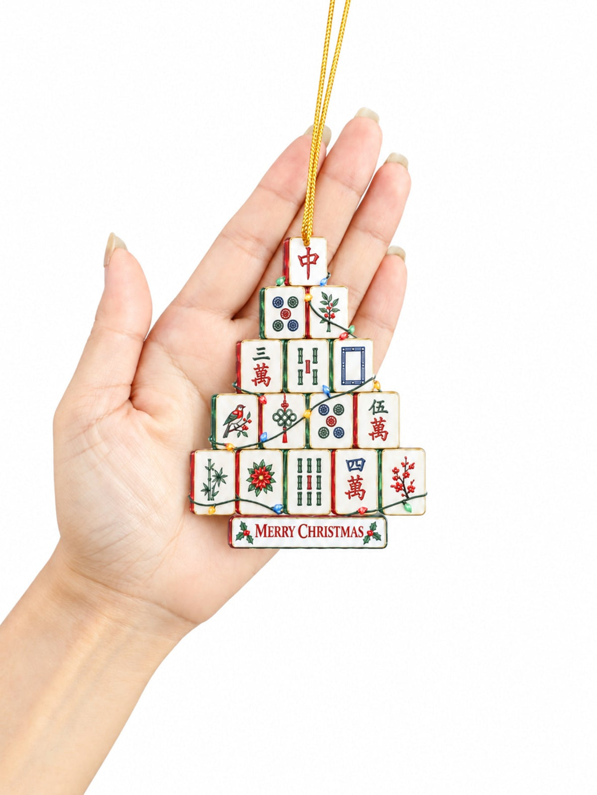 mahjong Christmas tree ornament - photo 5