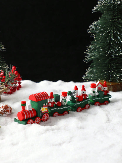 Christmas train elf snowman decor - photo 5