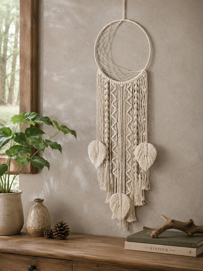 crescent moon macrame dream catcher - photo 5