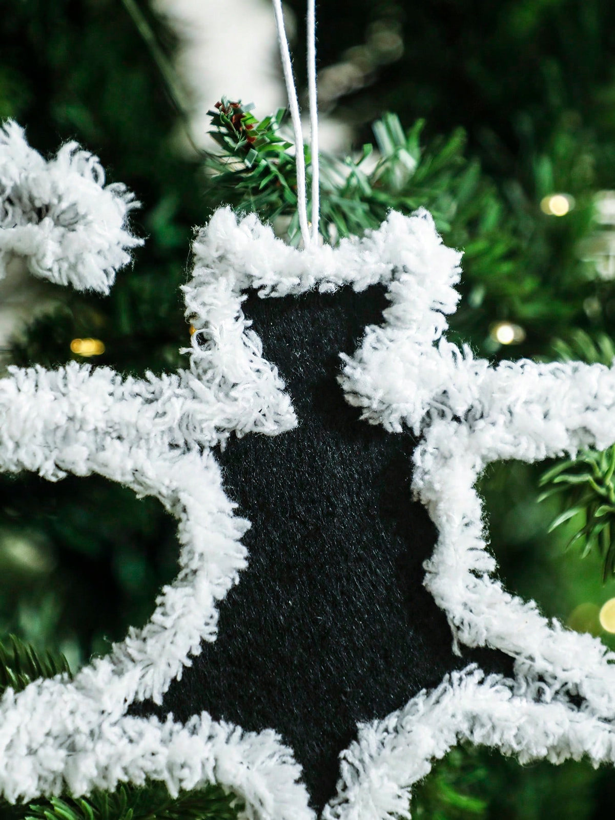 fluffy black cat ornament - photo 5