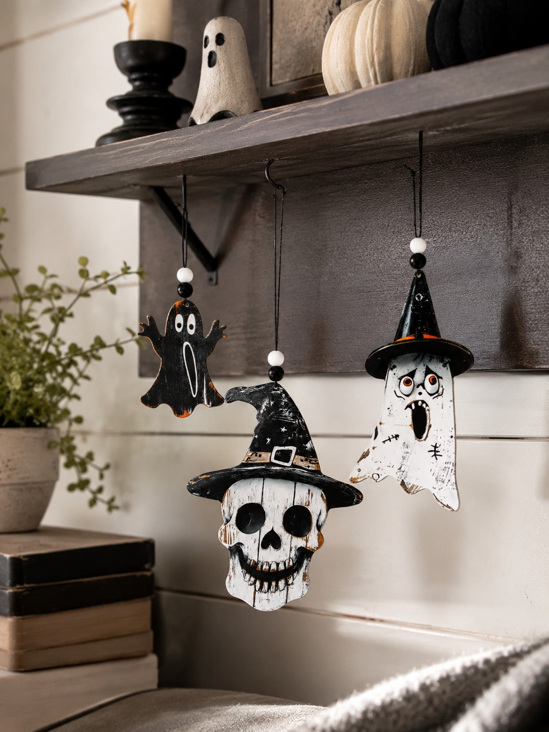 ghost skull hanging ornaments - photo 5
