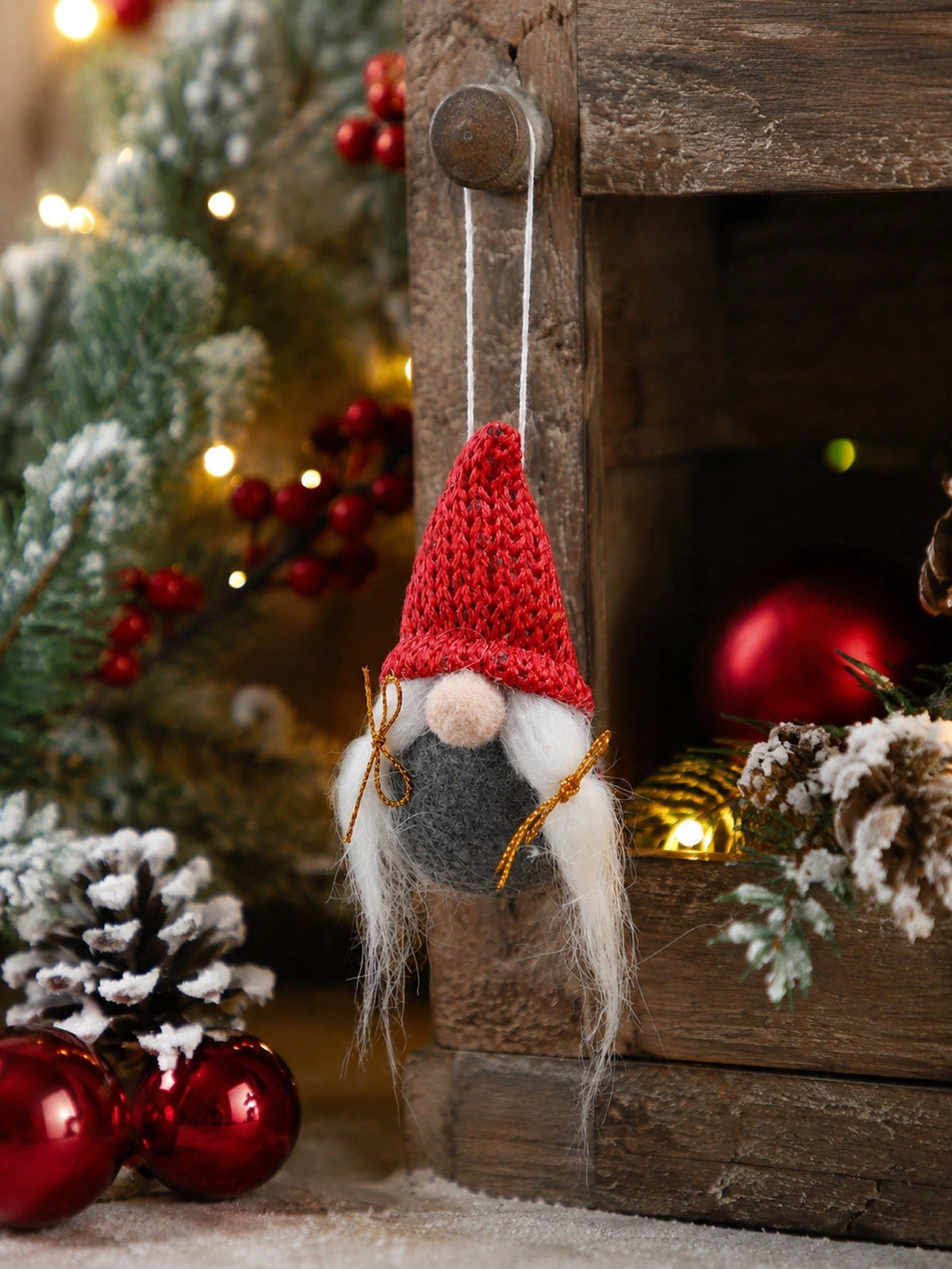 knit gnome Christmas ornament - photo 5