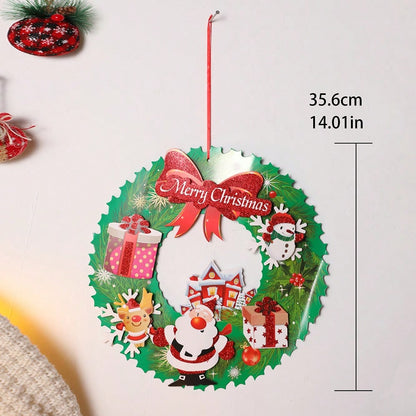Merry Christmas wreath hanging sign - photo 5