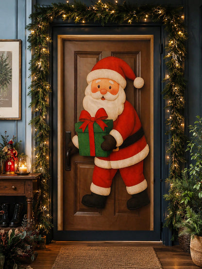 Santa Claus Christmas door banner - photo 5