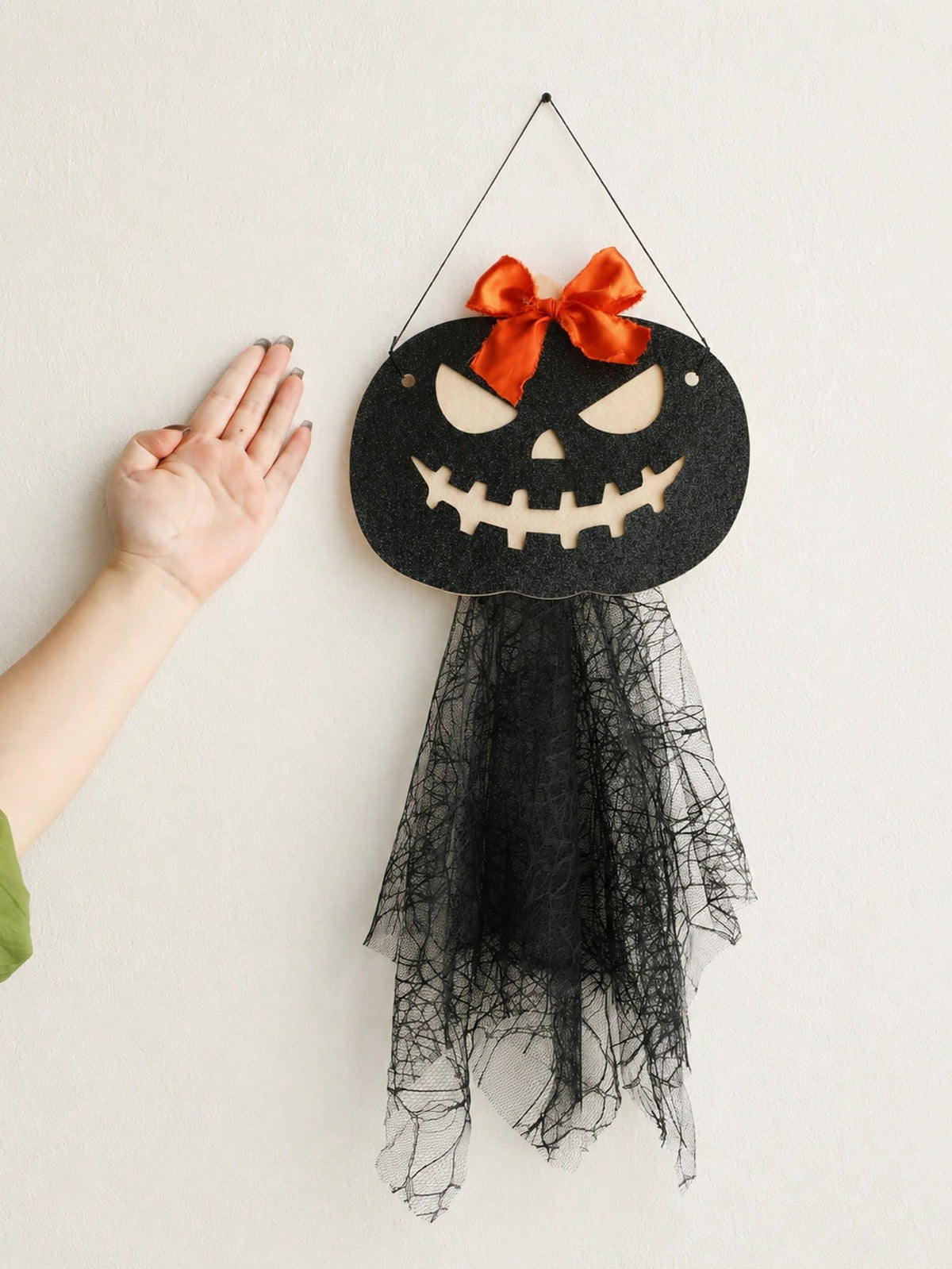jack-o-lantern door hanger - photo 4