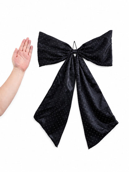 large black glitter bow - photo 5