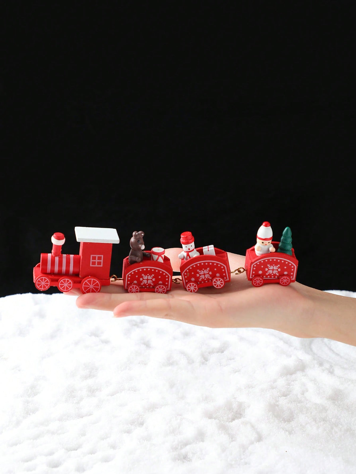 mini red Christmas train - photo 4