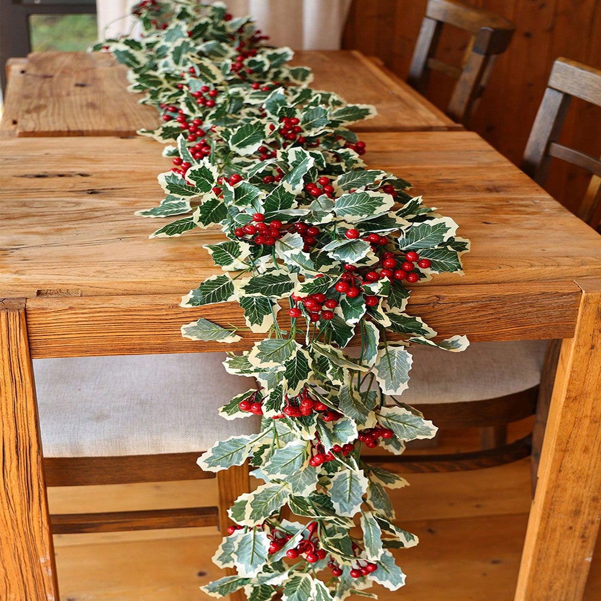 holly berry Christmas garland - photo 4