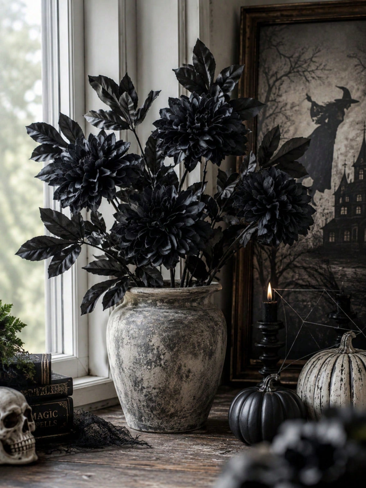 black dahlia artificial flower - photo 5