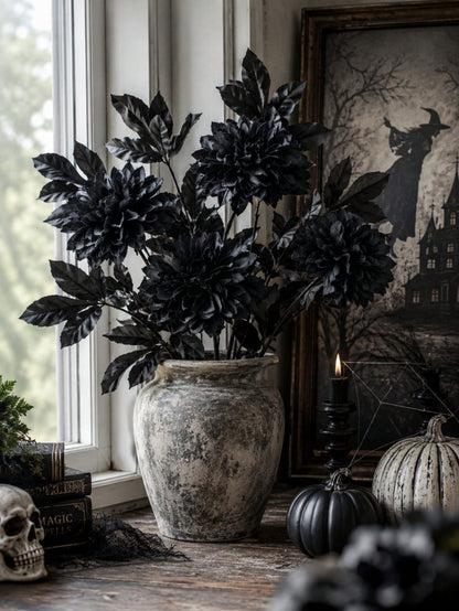 black dahlia artificial flower - photo 5