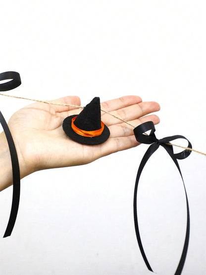 witch hat garland black bows - photo 4