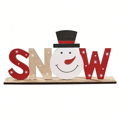 snowman letter tabletop sign - photo 5