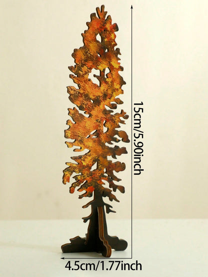 tree tabletop silhouettes - Orange / Large