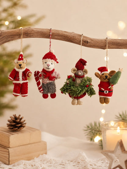 felted wool Christmas ornament - photo 5