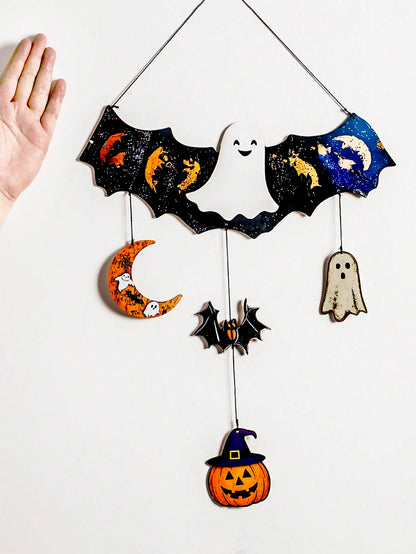 bat ghost pumpkin Halloween mobile - photo 5