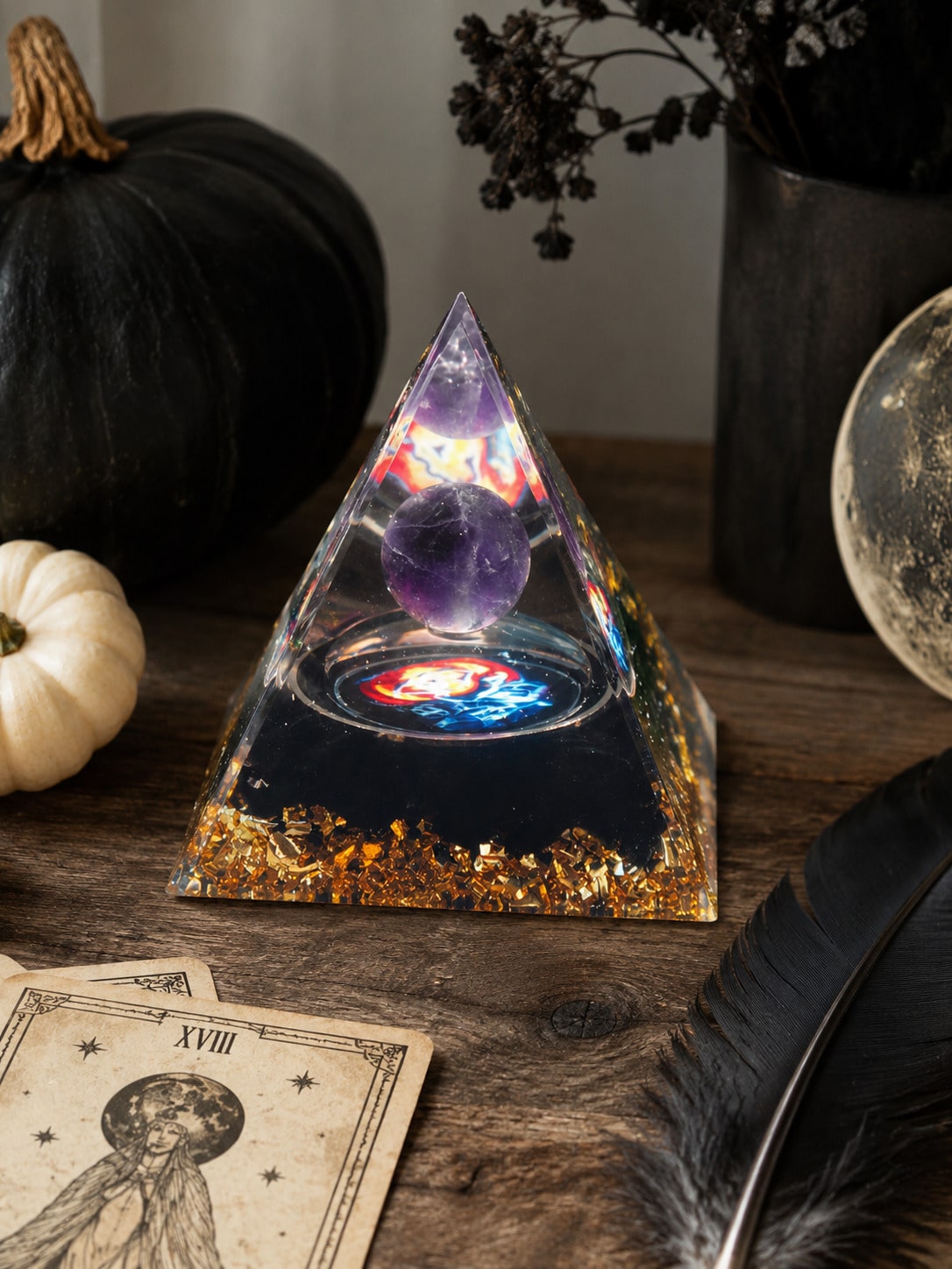 pumpkin pyramid decor - photo 5