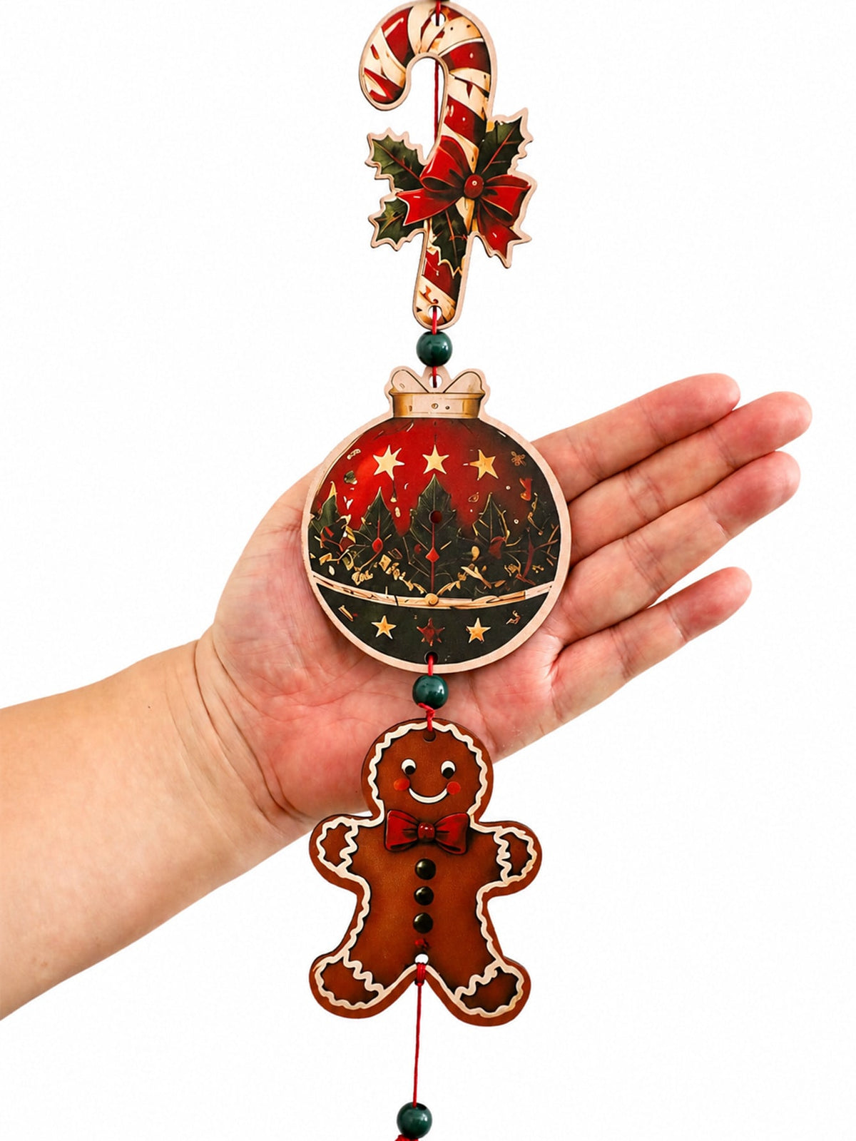 gingerbread candy cane hanging decor - photo 5