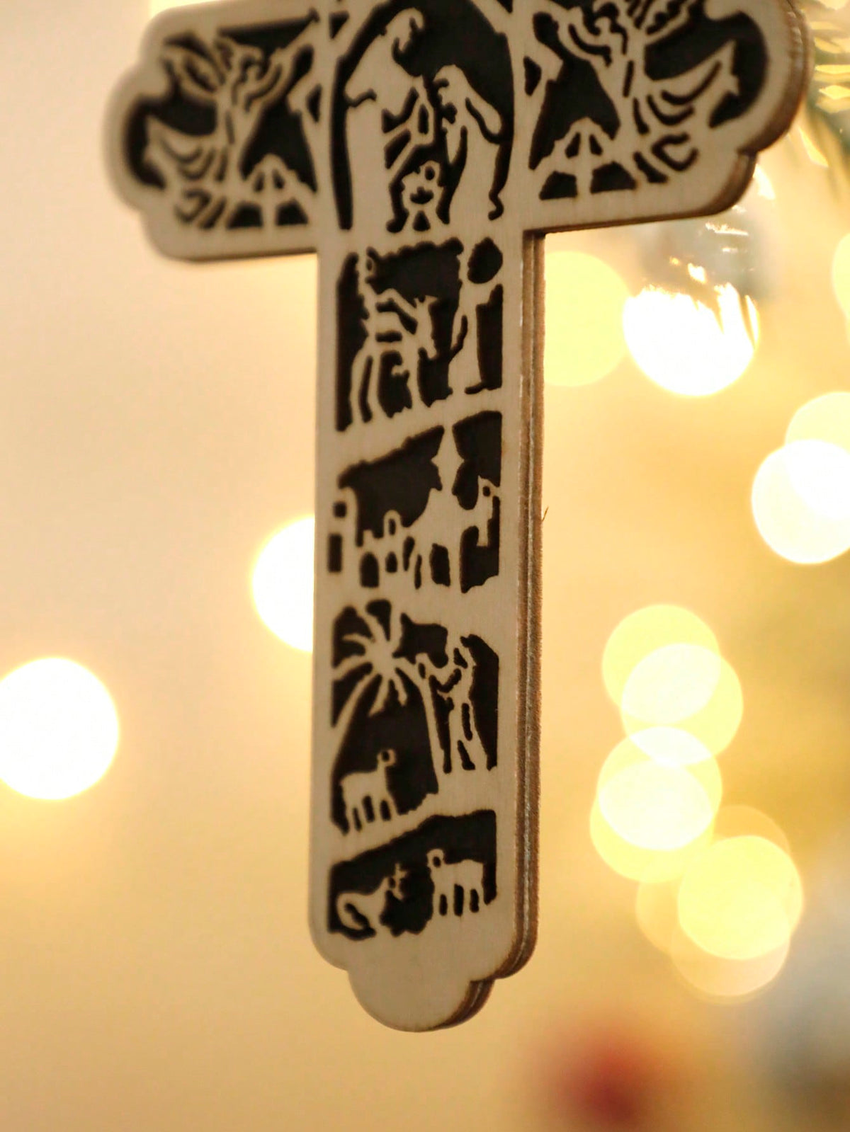 nativity cross Christmas ornament - photo 5