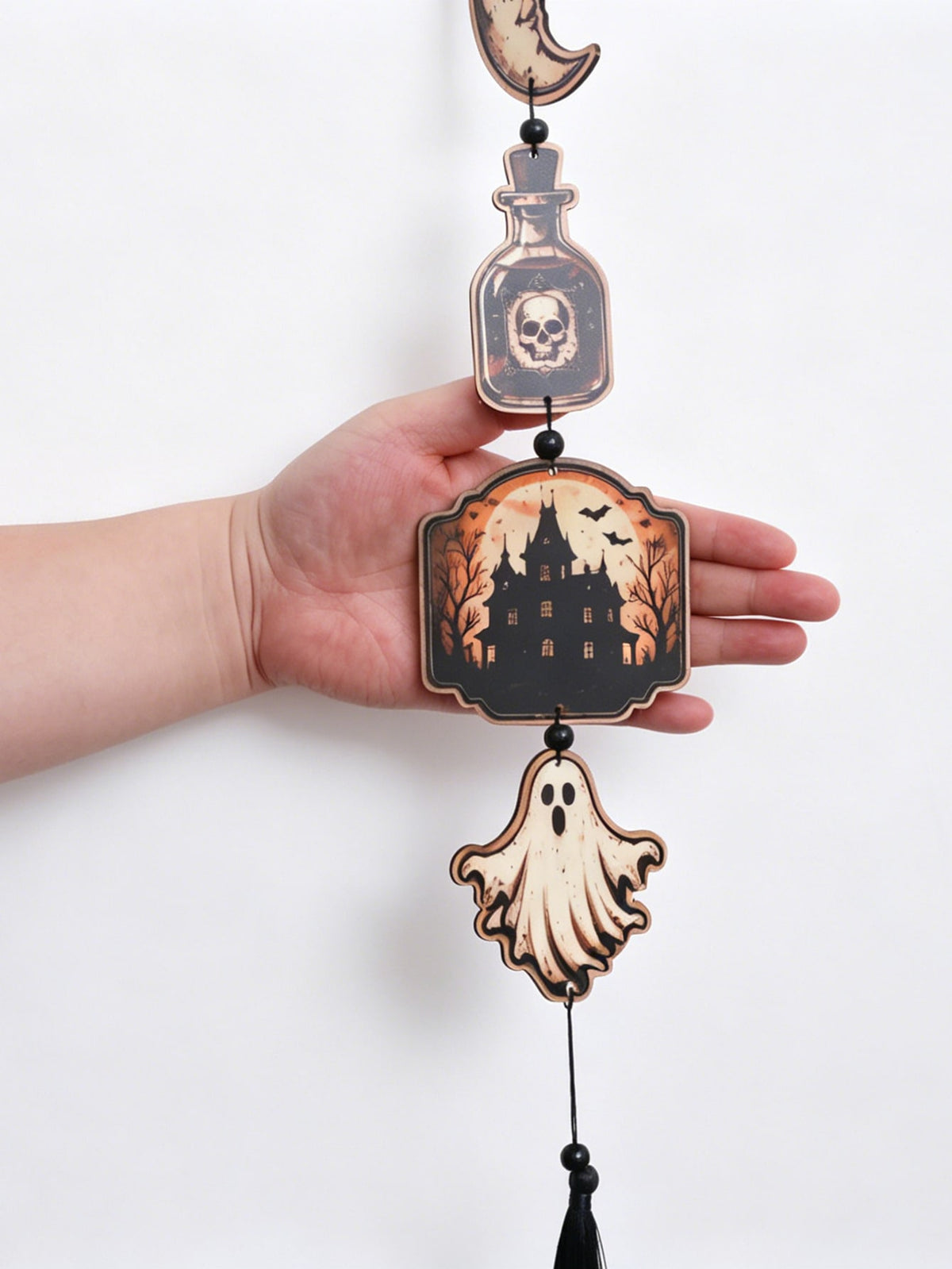 moon ghost potion Halloween hanging decor - photo 4