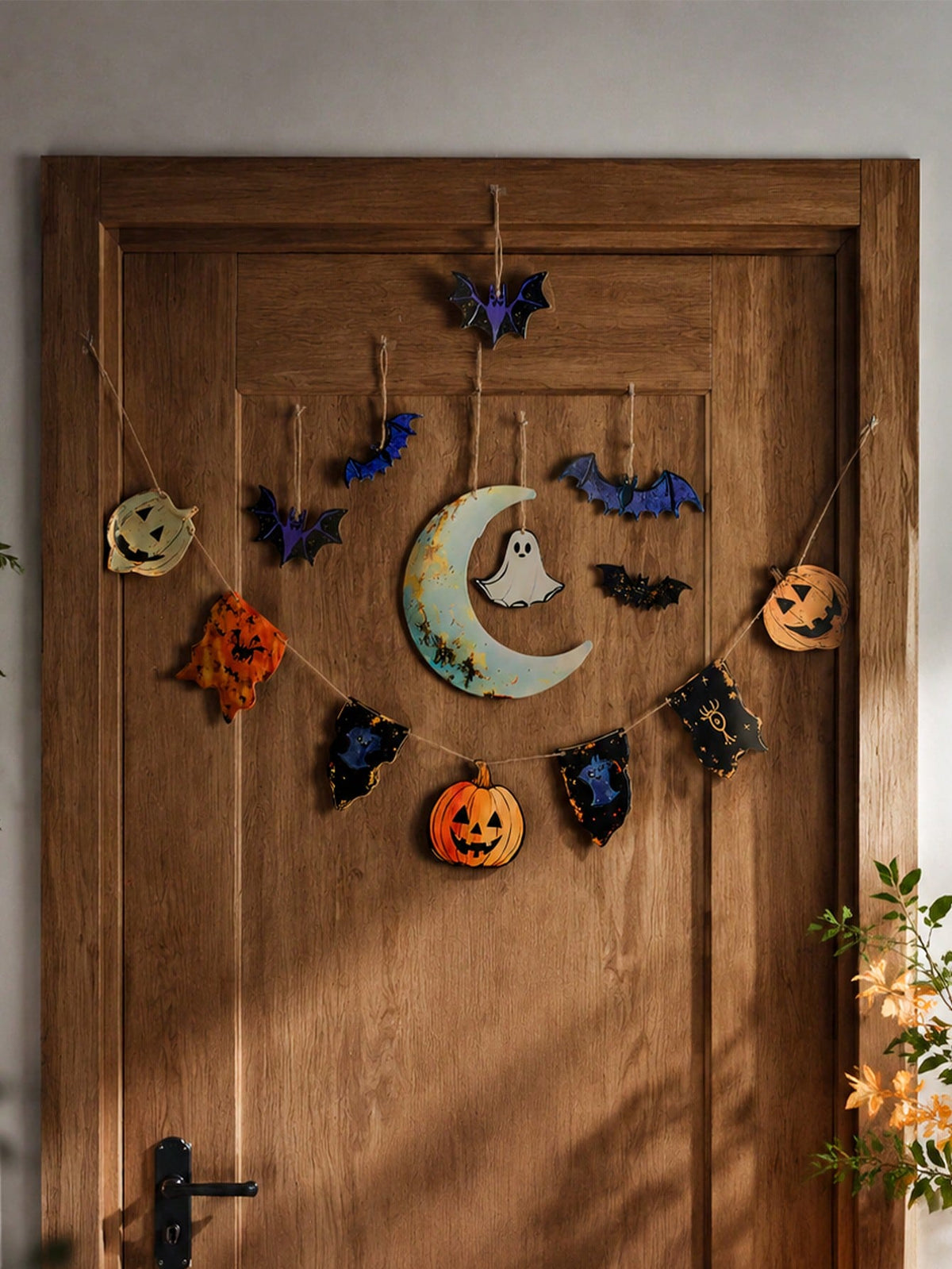 ghost pumpkin moon Halloween banner - photo 4