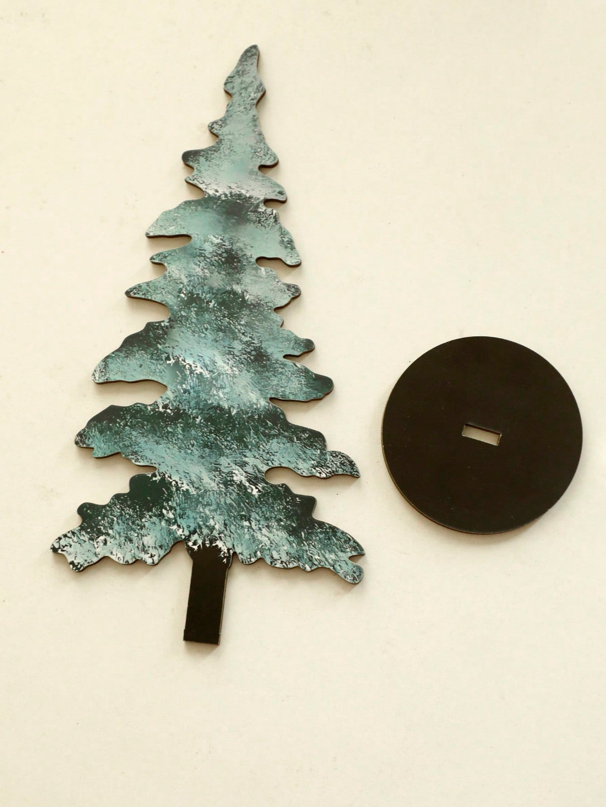 frosted blue pine tree tabletop - photo 6