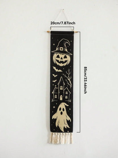 Vintage Halloween tassel wall hanging single banner with 20 x 85 cm size