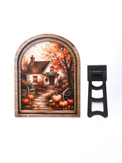 fall farmhouse arch tabletop sign - photo 6