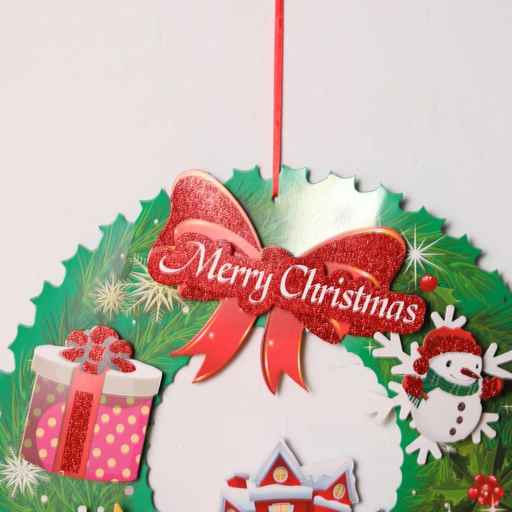 Merry Christmas wreath hanging sign - photo 6