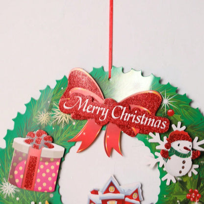 Merry Christmas wreath hanging sign - photo 6
