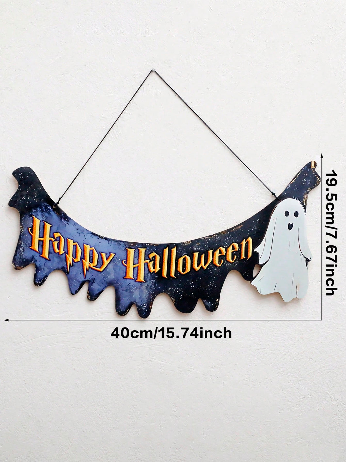 Happy Halloween moon banner ghost set - photo 6