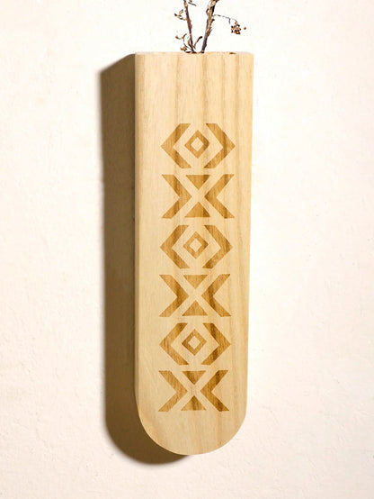 wood wall pocket vase - photo 6
