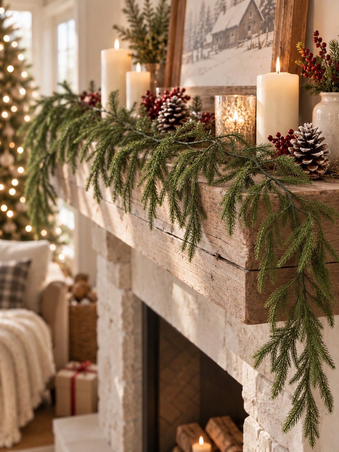 artificial pine Christmas garland - photo 6