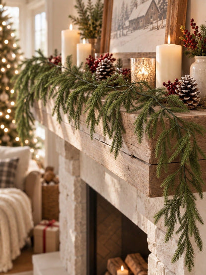 artificial pine Christmas garland - photo 6