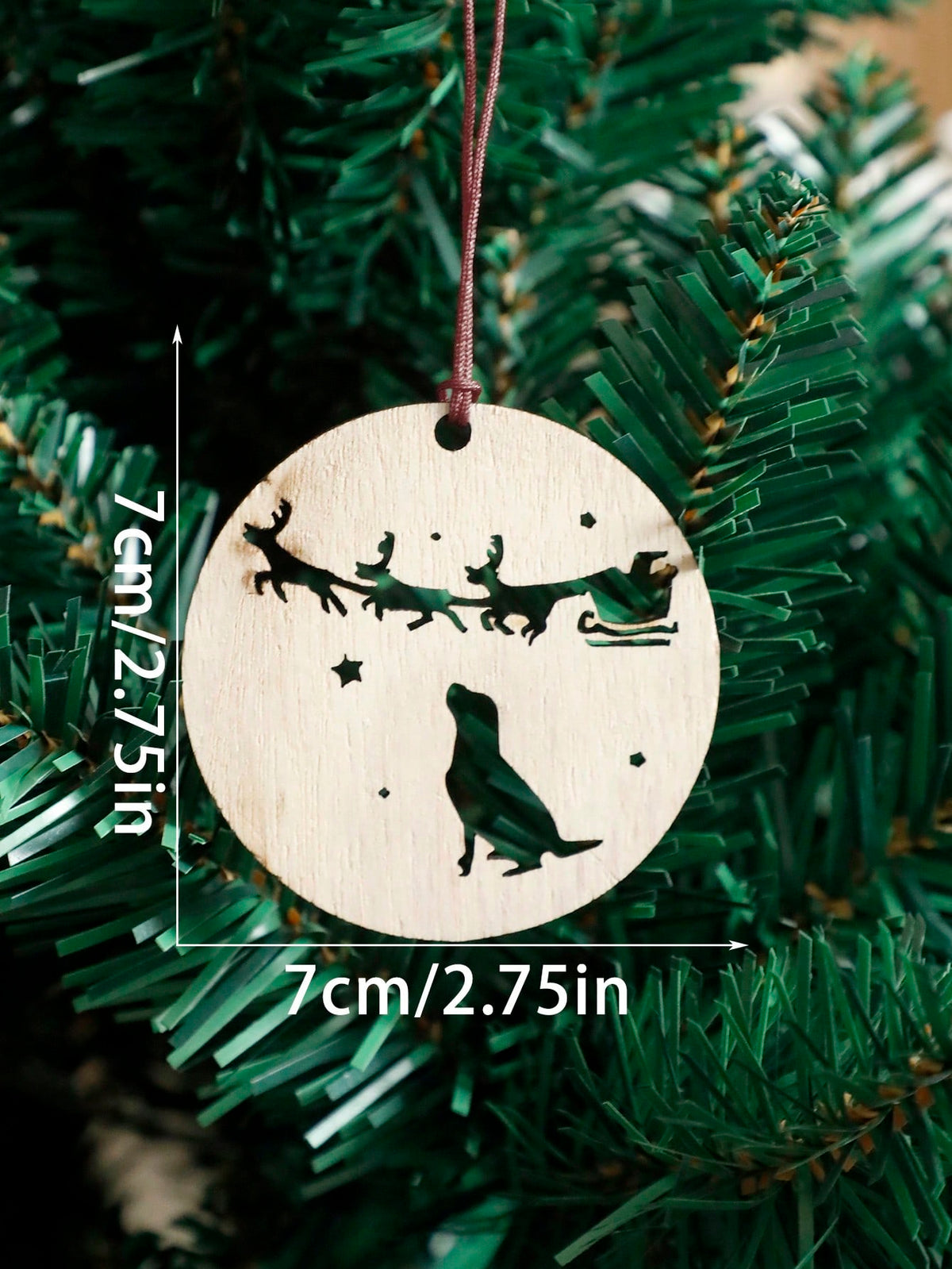 dog Santa sleigh ornament - photo 6