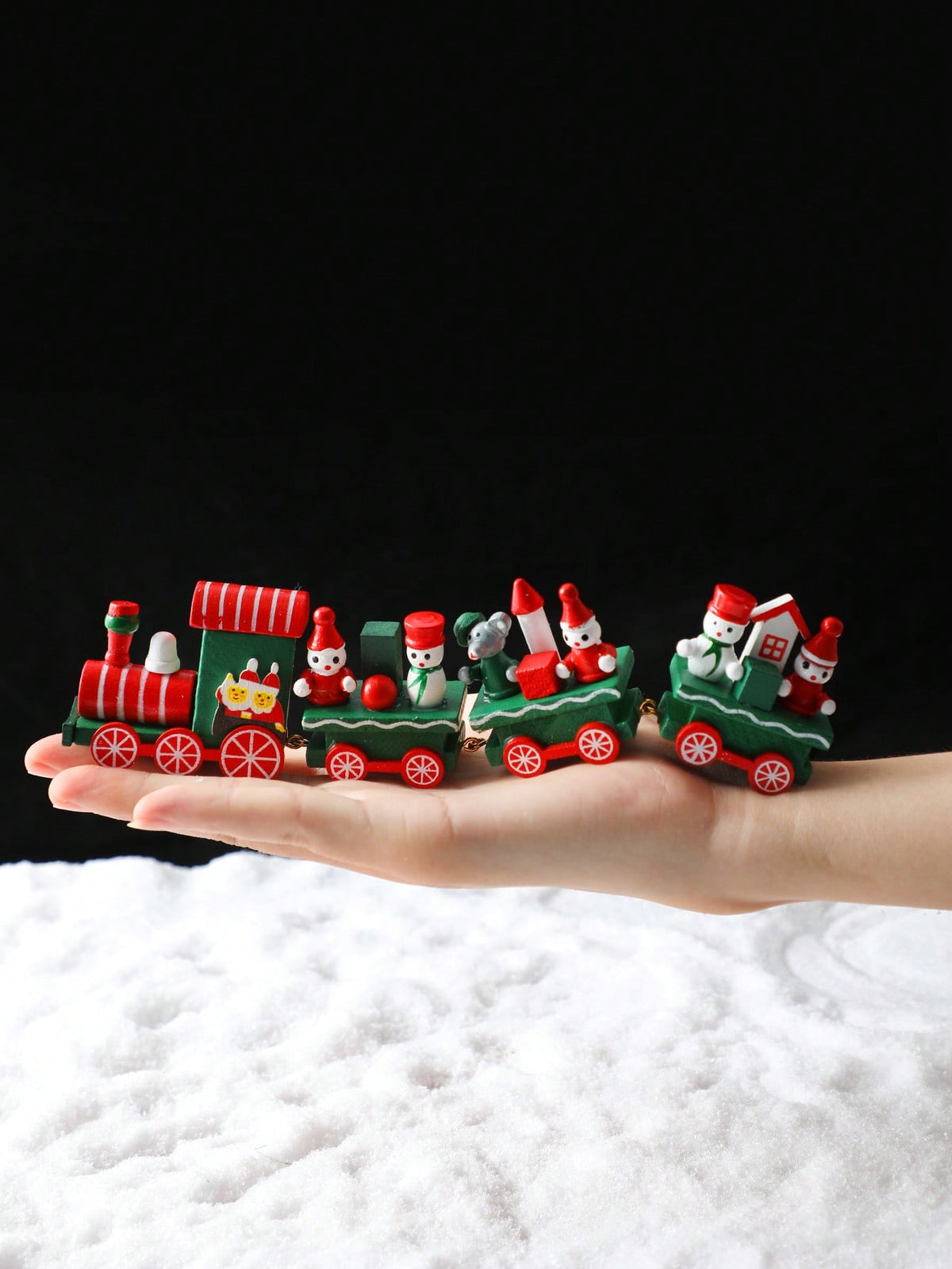 Christmas train elf snowman decor - photo 6