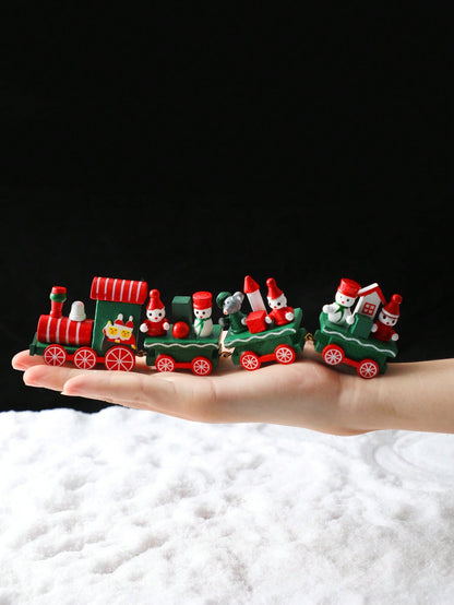 Christmas train elf snowman decor - photo 6