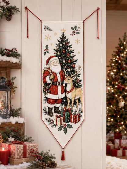 vintage Santa Christmas door banner - photo 6