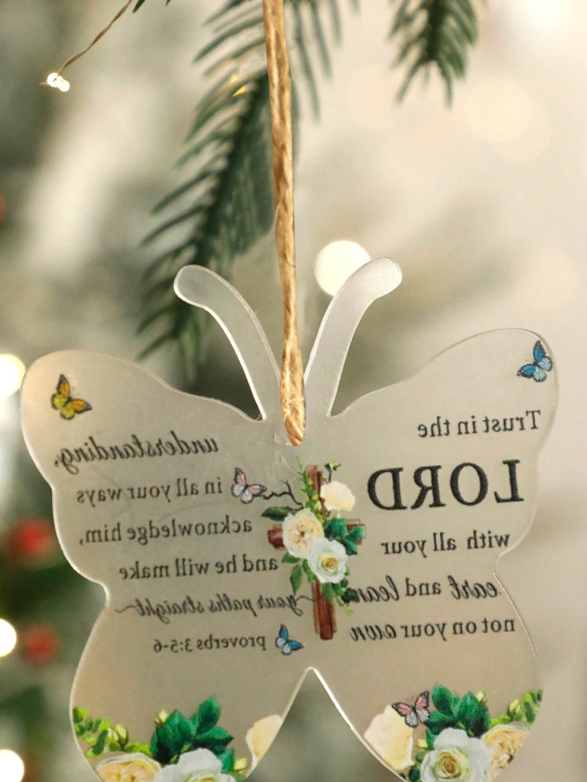 butterfly scripture ornament - photo 5