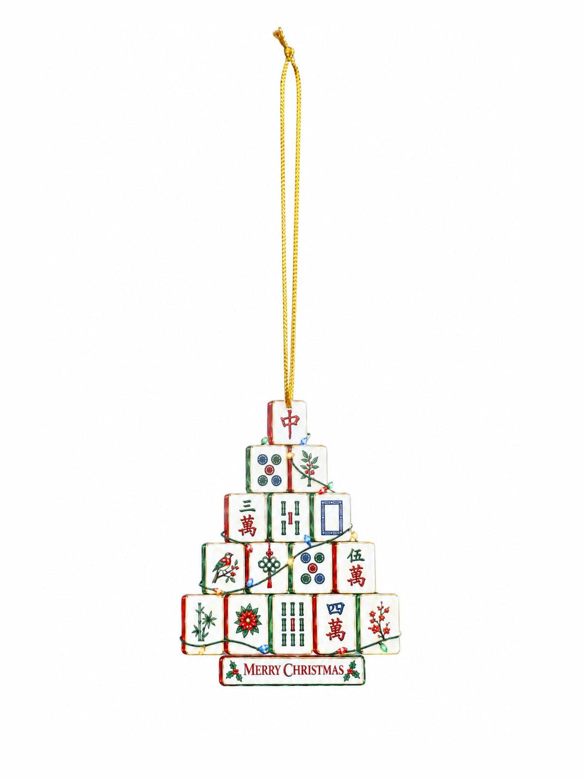 mahjong Christmas tree ornament - photo 6