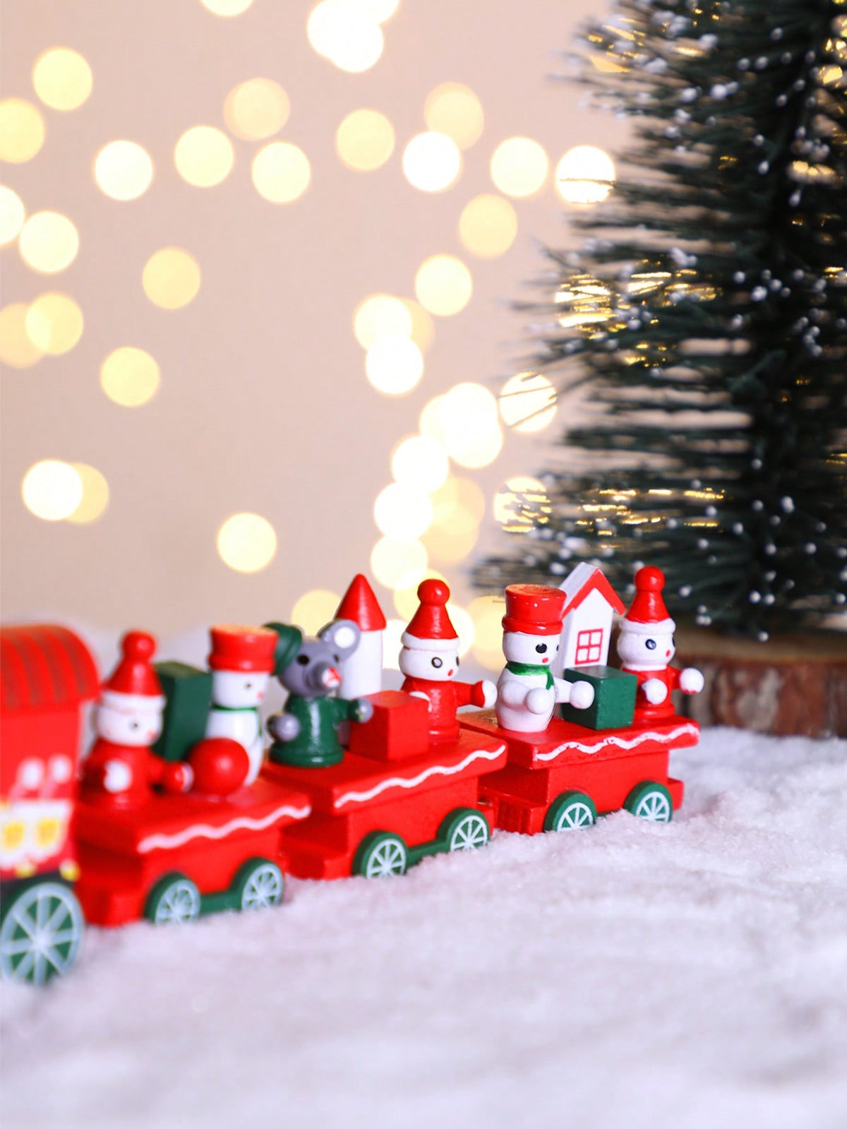 Christmas train snowman elf mouse - photo 6