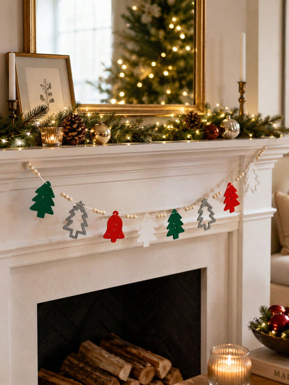 felt Christmas tree garland - photo 5