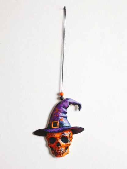 witch hat skull bat hanging decor - photo 5
