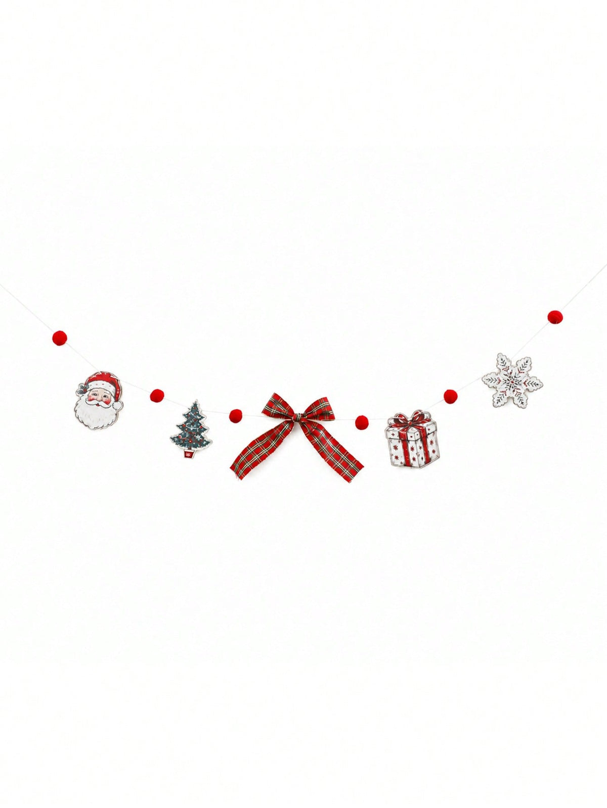 Santa Christmas tree garland bows - photo 6